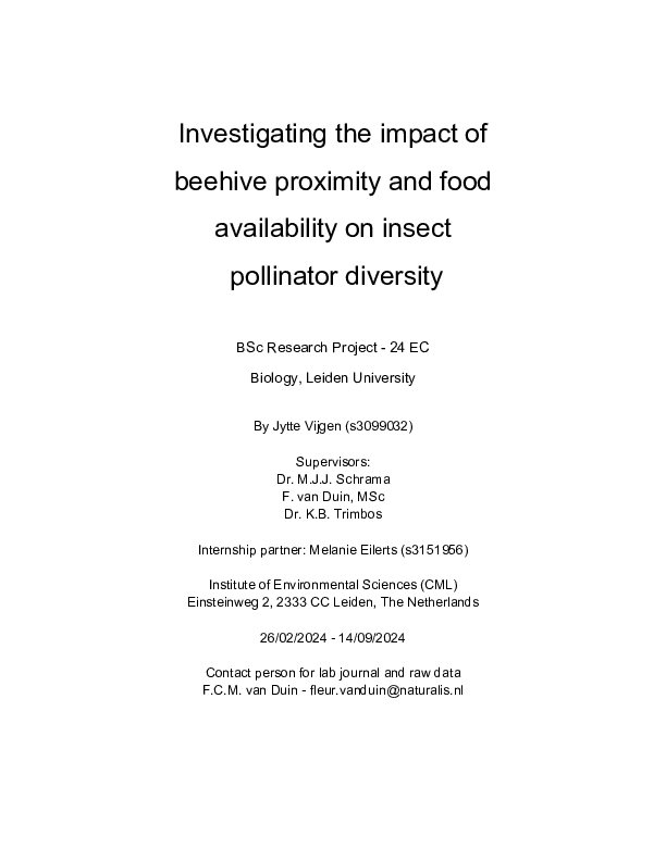 Wild pollinators versus honey bees